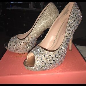 Nude Sparkle Heels